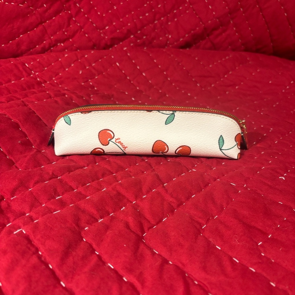 Cherry Print Pencil Case